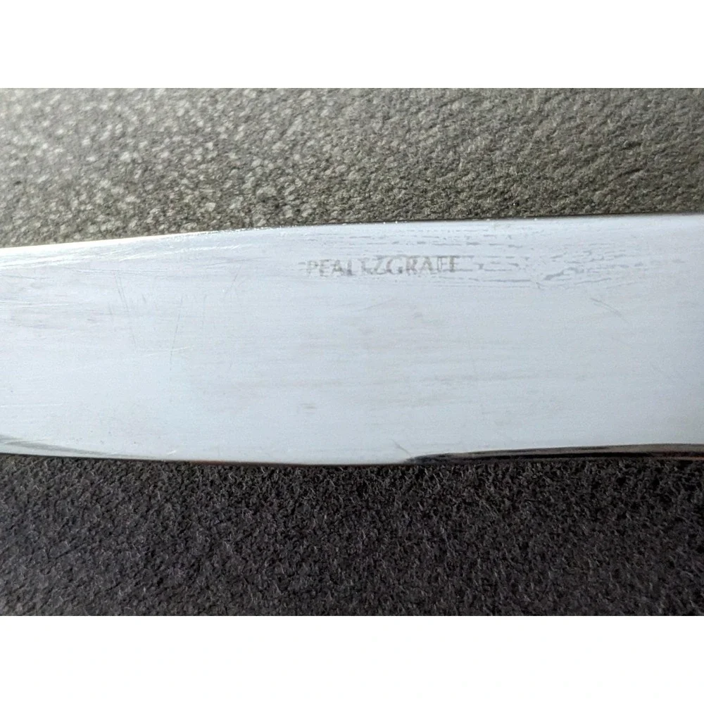 8 Pfaltzgraff DAYBREAK Dinner Knives Glossy Stainless Flatware 9 1/2